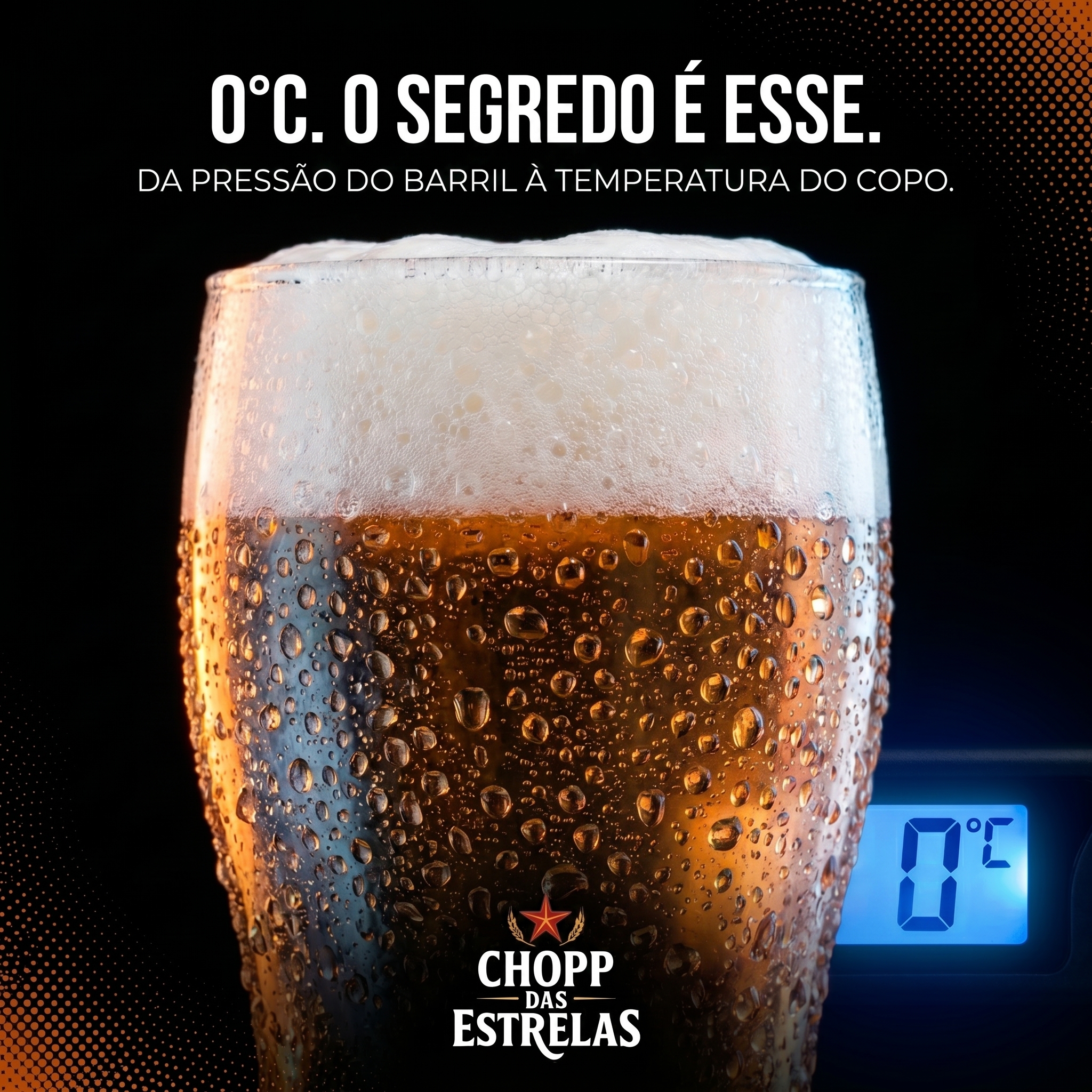Criativo publicitário do Chopp das Estrelas